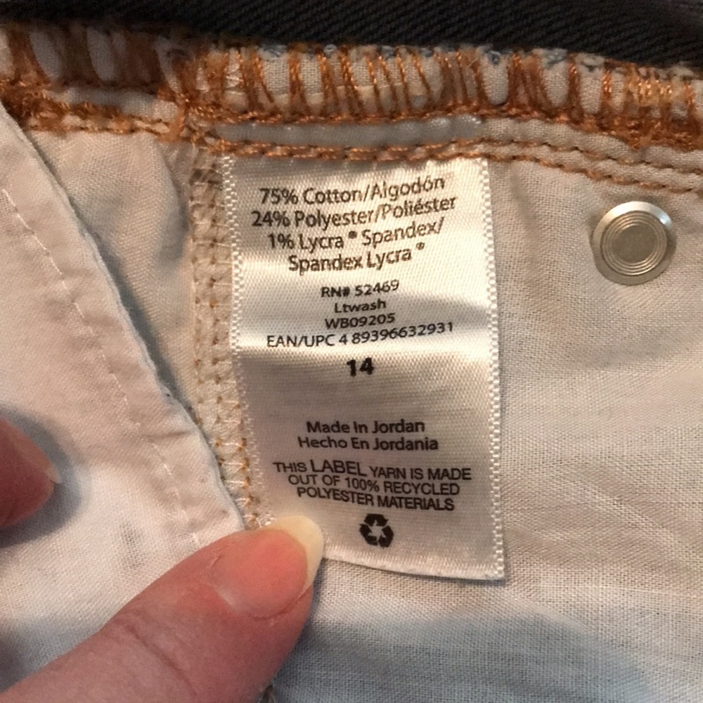 WONDER NATION—SLIM—Boys’ Light Wash Blue Denim Jeans Adjustable Waistband—14Slim - Picture 6 of 17